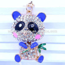 Art und Weise Yiwu Schmucksachen 2015 bester verkaufender Soem-Panda Kristallmetall keychain Großverkauf